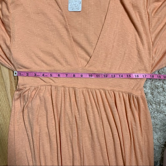 FREE PEOPLE Beach Moon Walkin’ Maxi Dress Orange - Picture 10 of 13